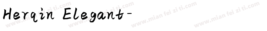 Herqin Elegant字体转换